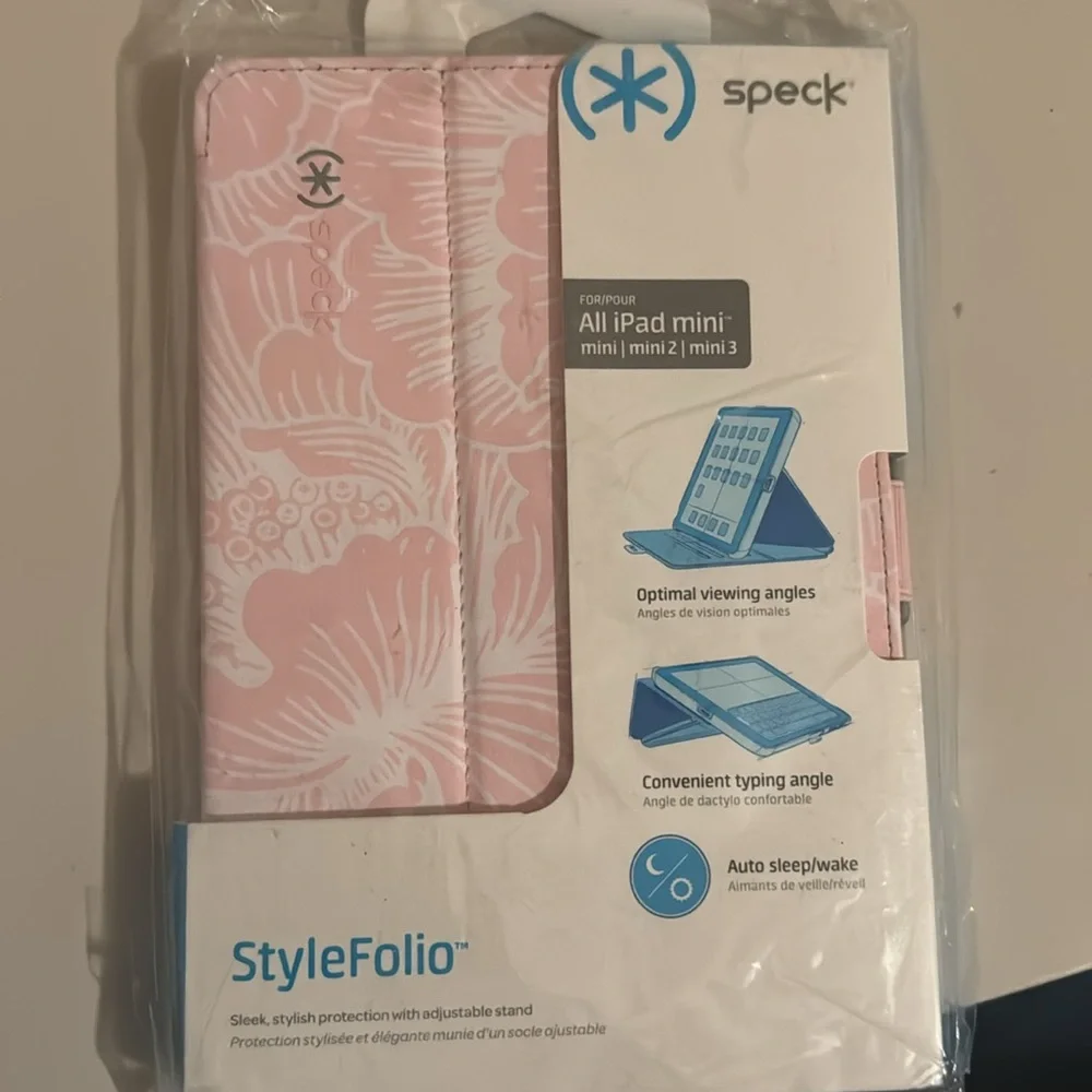 Speck Stylefolio Apple iPad Mini 1 2 3 Case Cover Tablet Teal Blue Floral Stand
